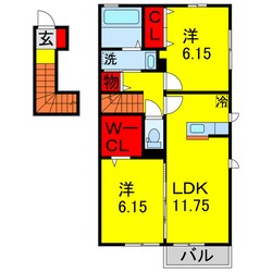 五井駅 徒歩28分 2階の物件間取画像